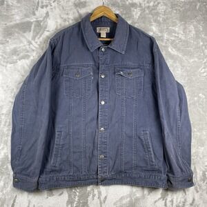 Duluth Trading Co Jacket Mens XL Tall Work Canvas Trucker Pockets Heavy Duty